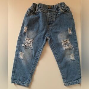 Stylish Kids Distressed Blue Jeans